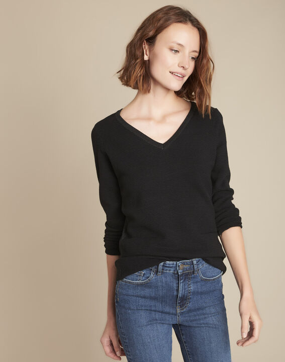 Pull ottoman noir Fan | 1-2-3 Pull ottoman noir Fan PhotoZ | 1-2-3