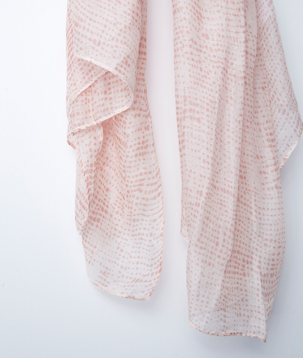 Foulard rose à pois Helia | 1-2-3 Foulard rose à pois Helia PhotoZ | 1-2-3