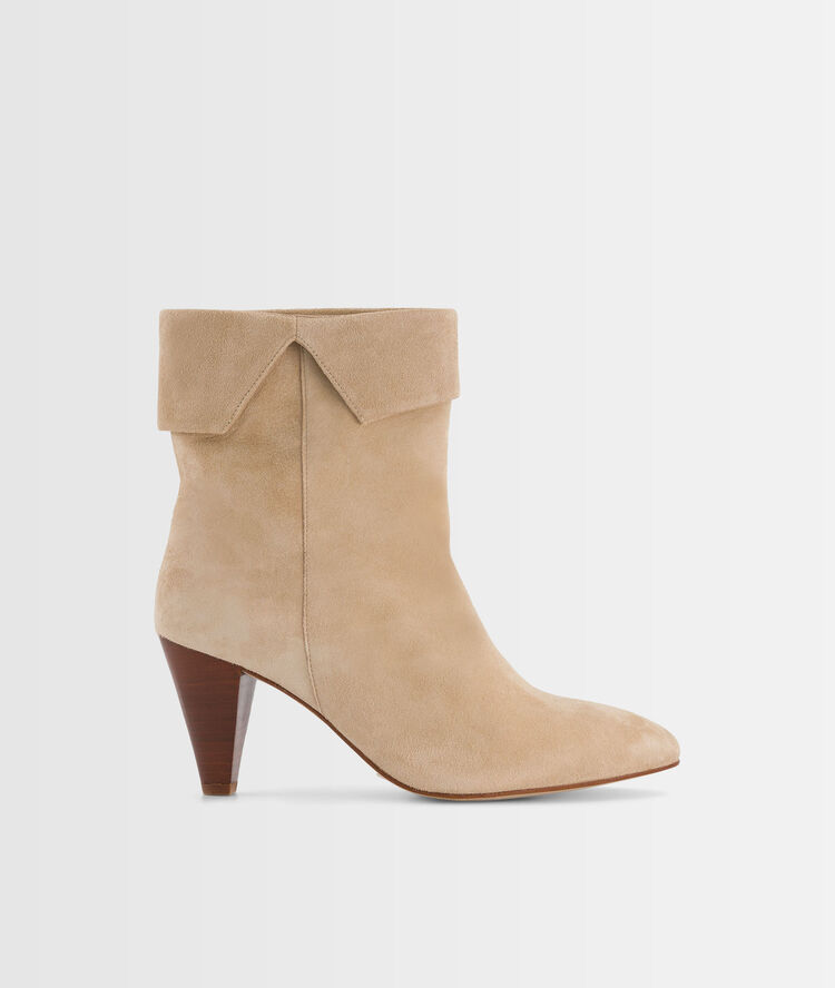 Bottines à talons valencia naturel.