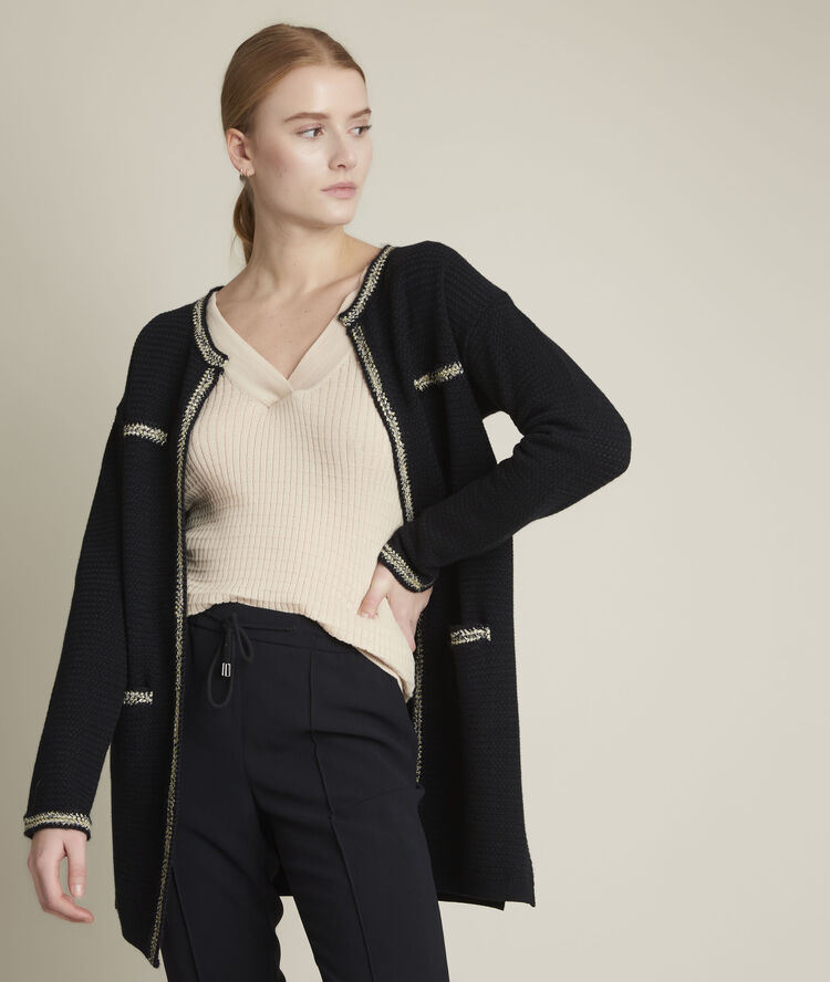 Gilet long danilet  noir.