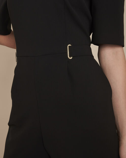 Combinaison noire en microfibre idaya noir.