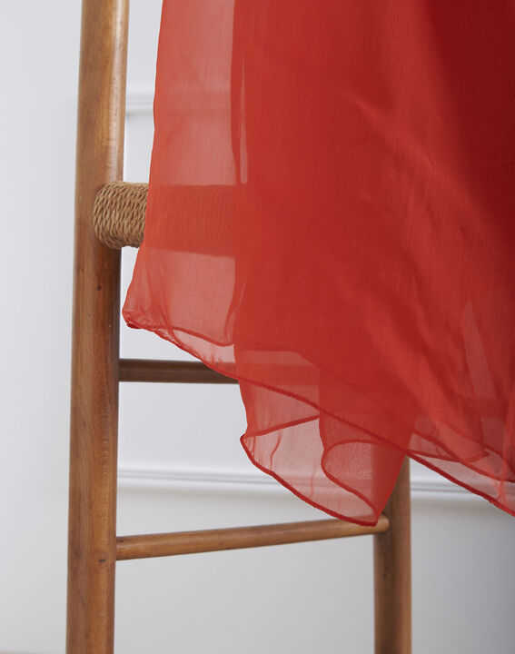 Foulard rouge en soie Alice | 1-2-3 Foulard rouge en soie Alice PhotoZ | 1-2-3