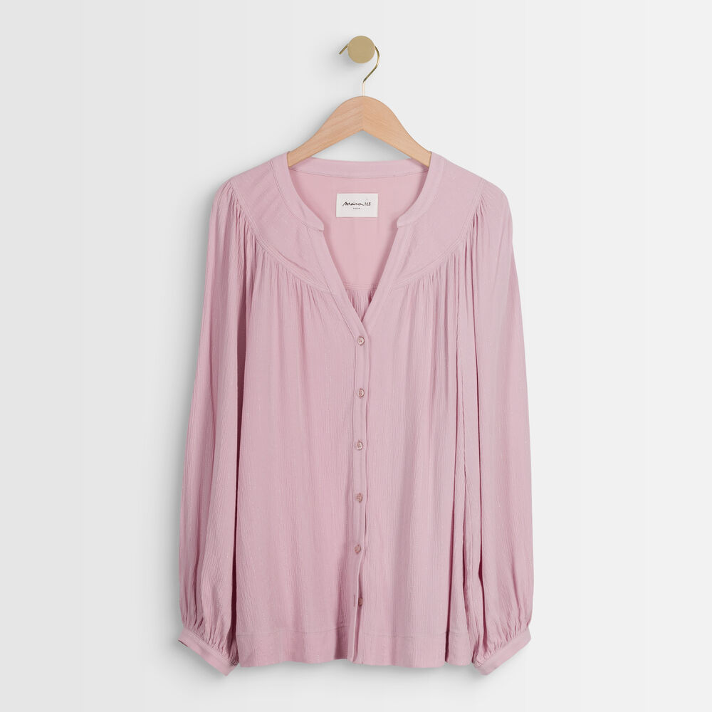 Blouse mauve lurex timeo mauve.