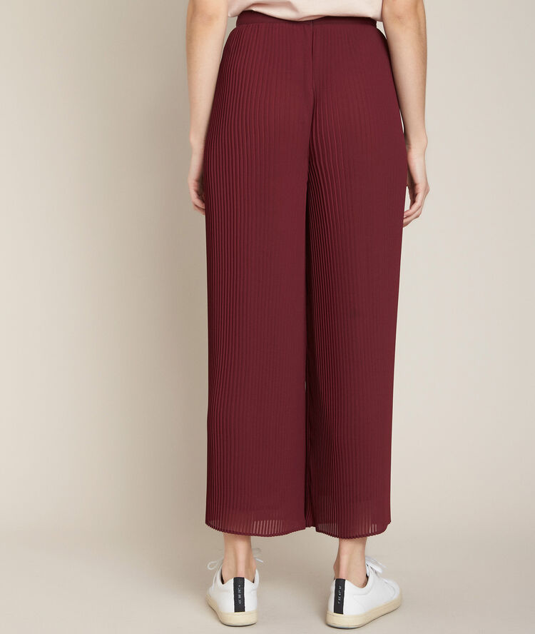 Pantalon plissé gala merlot.