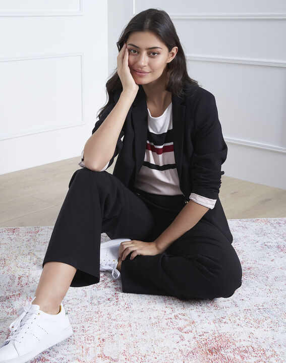 Tee-shirt grenat rayé Gasayat | 1-2-3 Tee-shirt grenat rayé Gasayat PhotoZ | 1-2-3