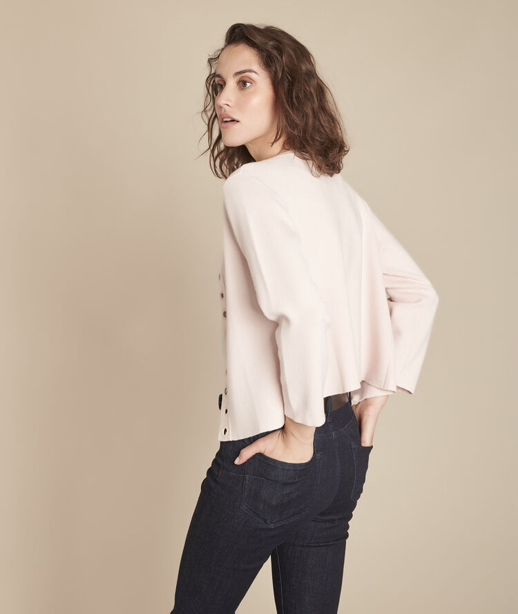 Gilet poudre compact œillets abricotier poudre.