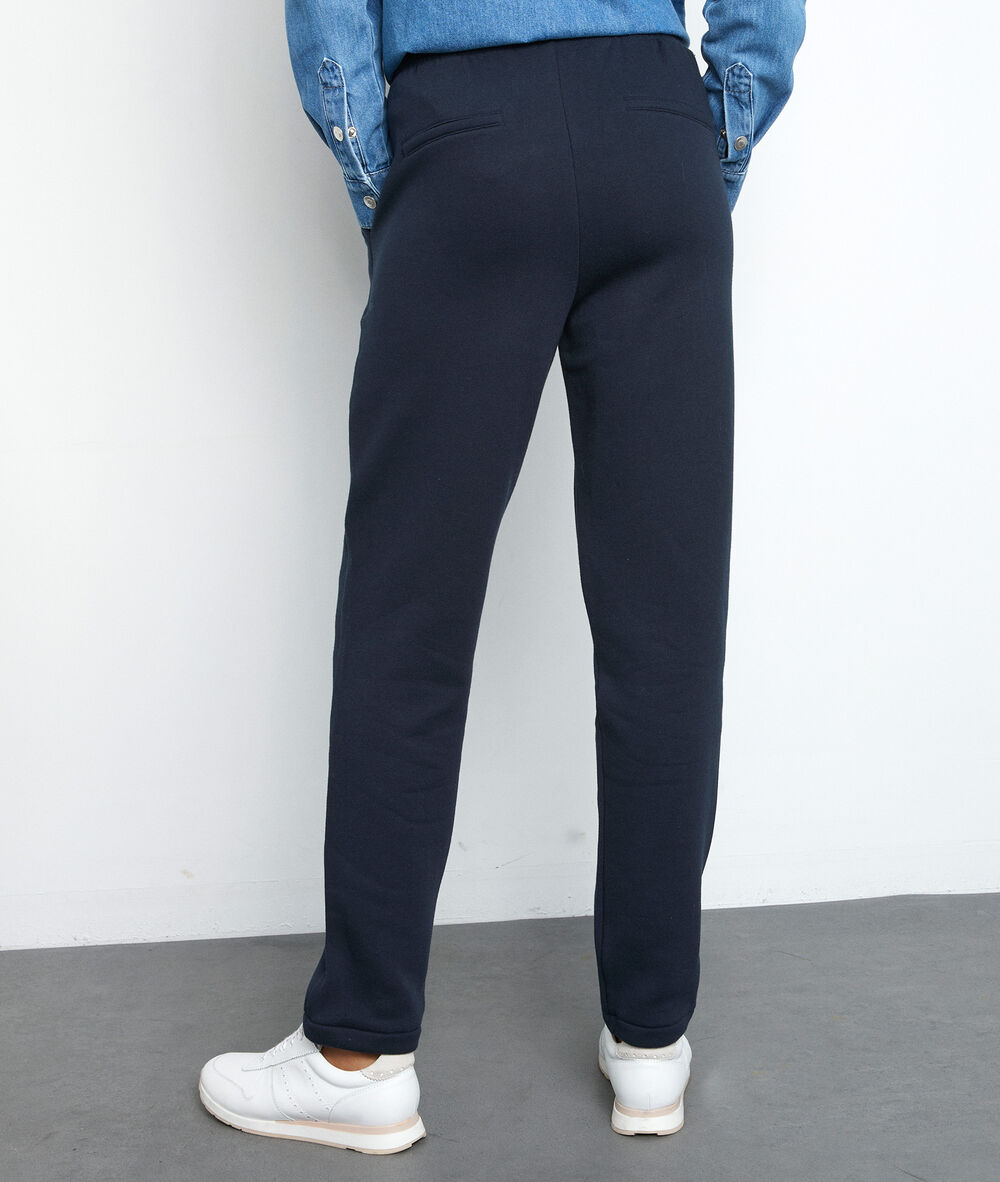 Marineblauwe molton broek everest marine.