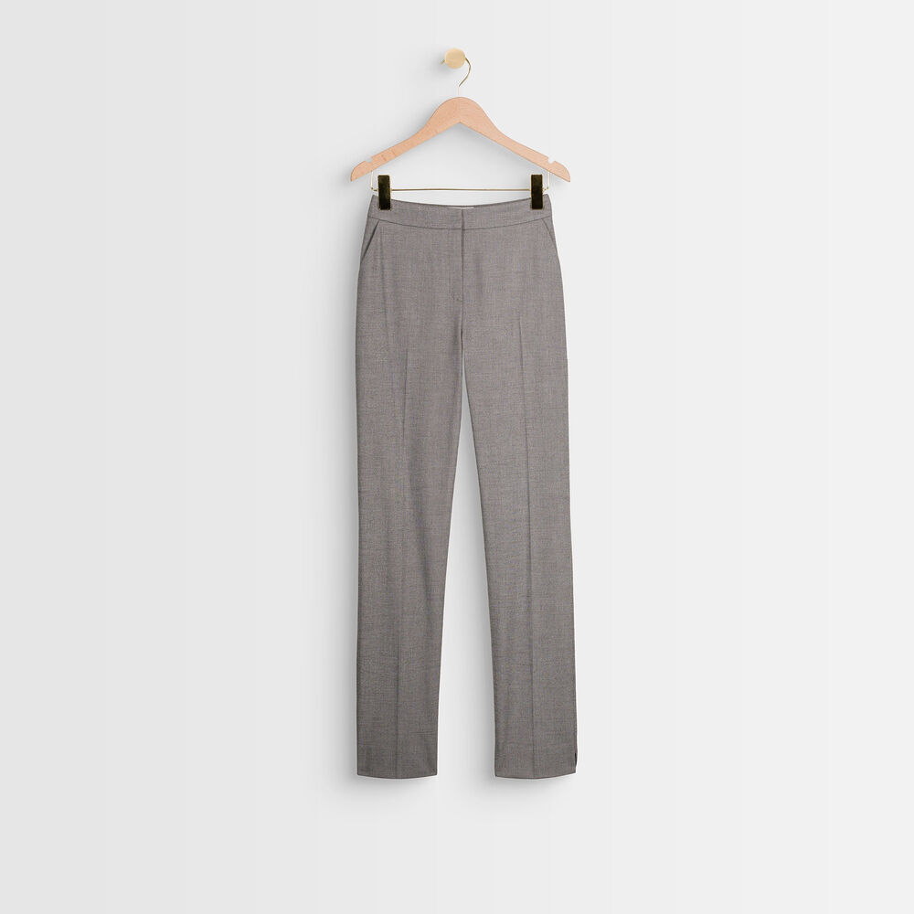 Pantalon cigarette gris harry gris pale.