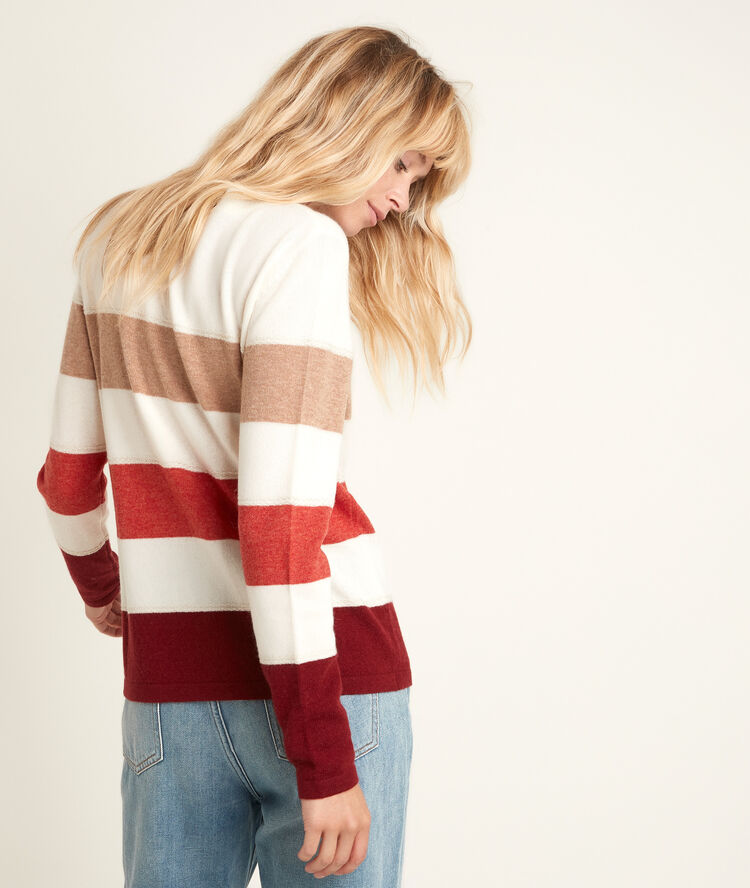 Pull rayé goyave ray goyave.