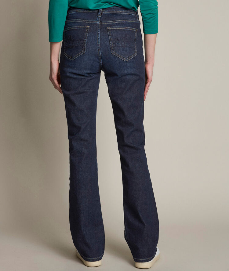 Le classique bootcut : jean brut simon indigo fonce.