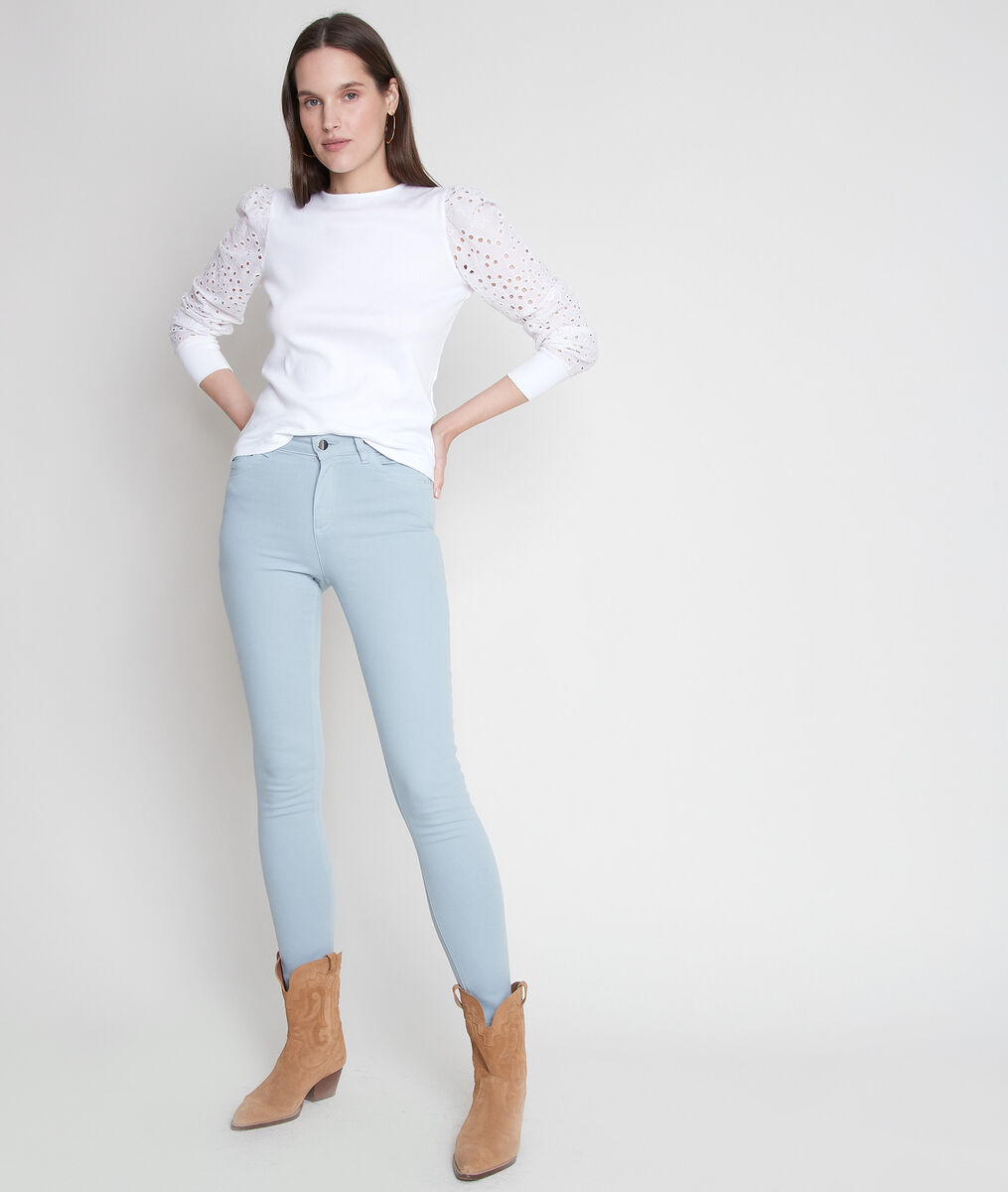 Jean slim Suzy 2 en coton bio et recyclé céladon | 1-2-3 Jean slim Suzy 2 en coton bio et recyclé céladon PhotoZ | 1-2-3