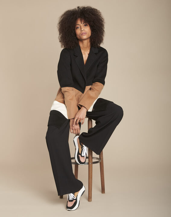 Manteau double face colorblock Tiffaine | 1-2-3 Manteau double face colorblock Tiffaine PhotoZ | 1-2-3