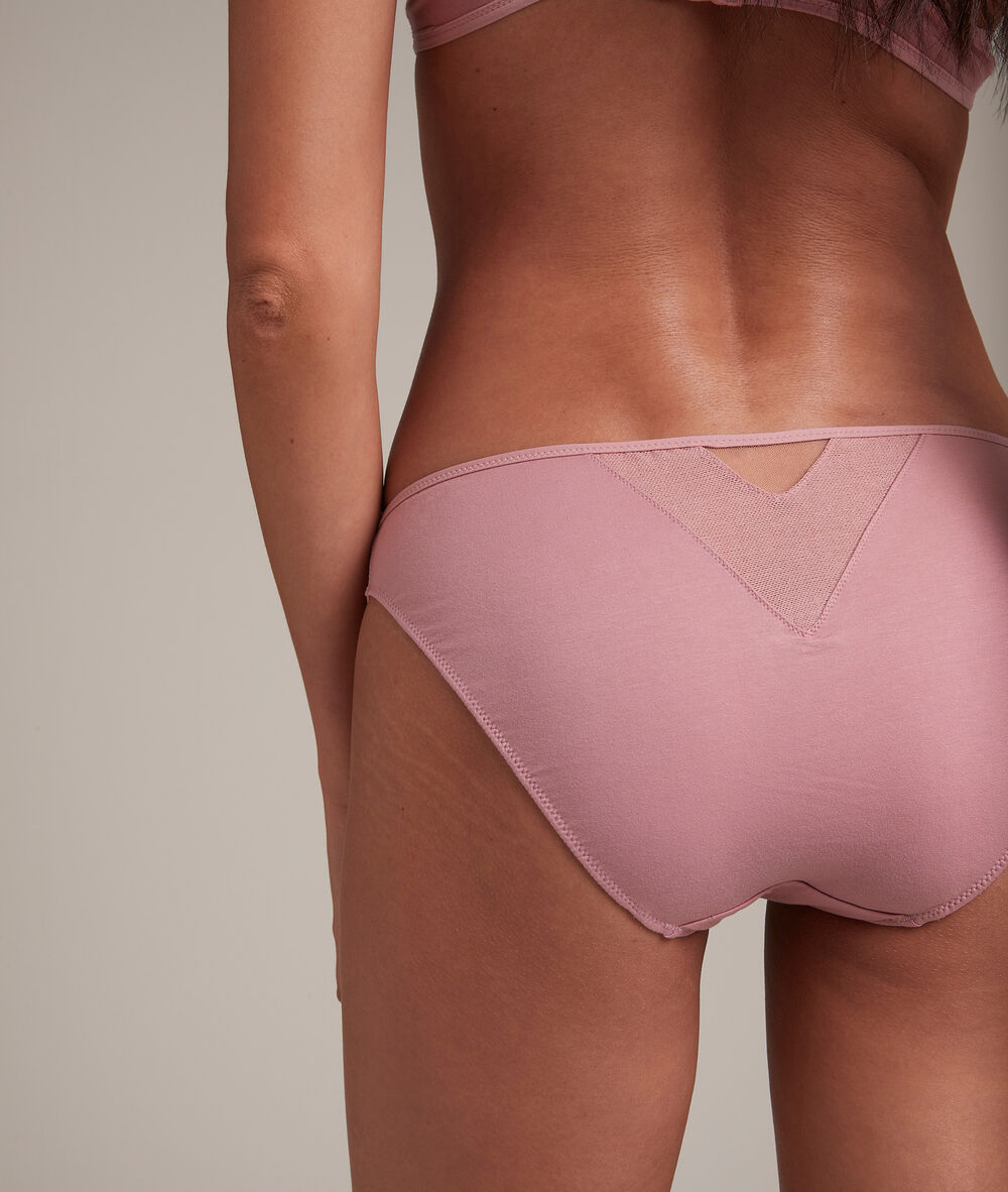 Culotte en tulle coton vieux rose rachel make up.