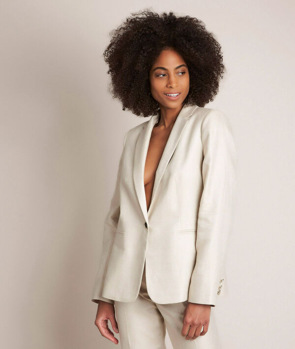 Veste en lin brillante Lucile | 1-2-3 Veste en lin brillante Lucile PhotoZ | 1-2-3