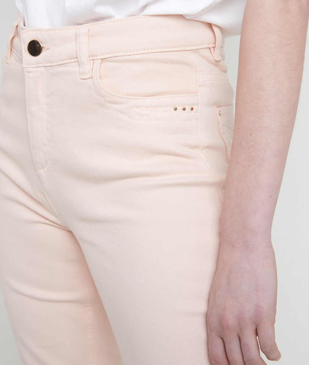 L'iconique slim jean en coton recyclé pêche suzy peche.