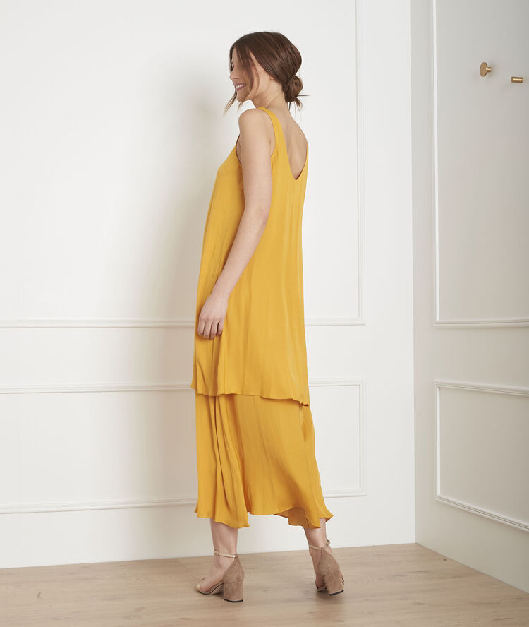 Gele Jurk Met Laagjes Henriette Dames Maison 123