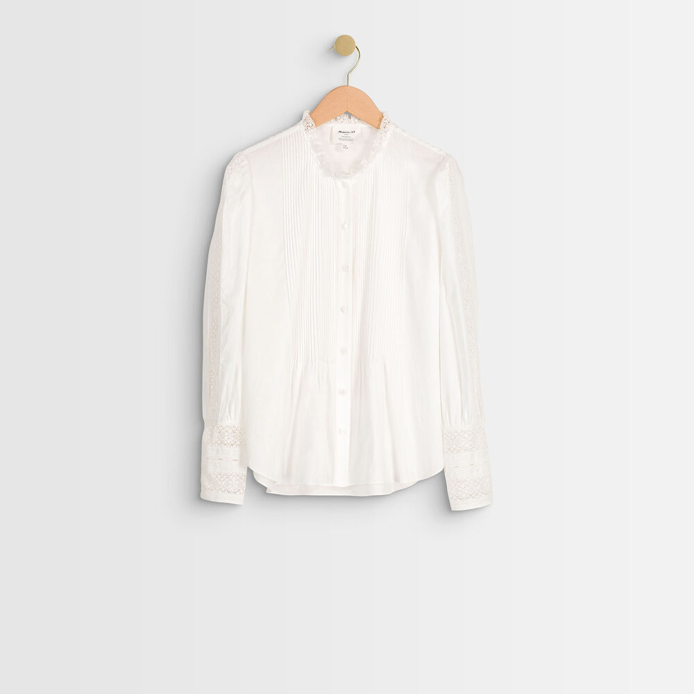 Blouse en dentelle écrue jena ecru.