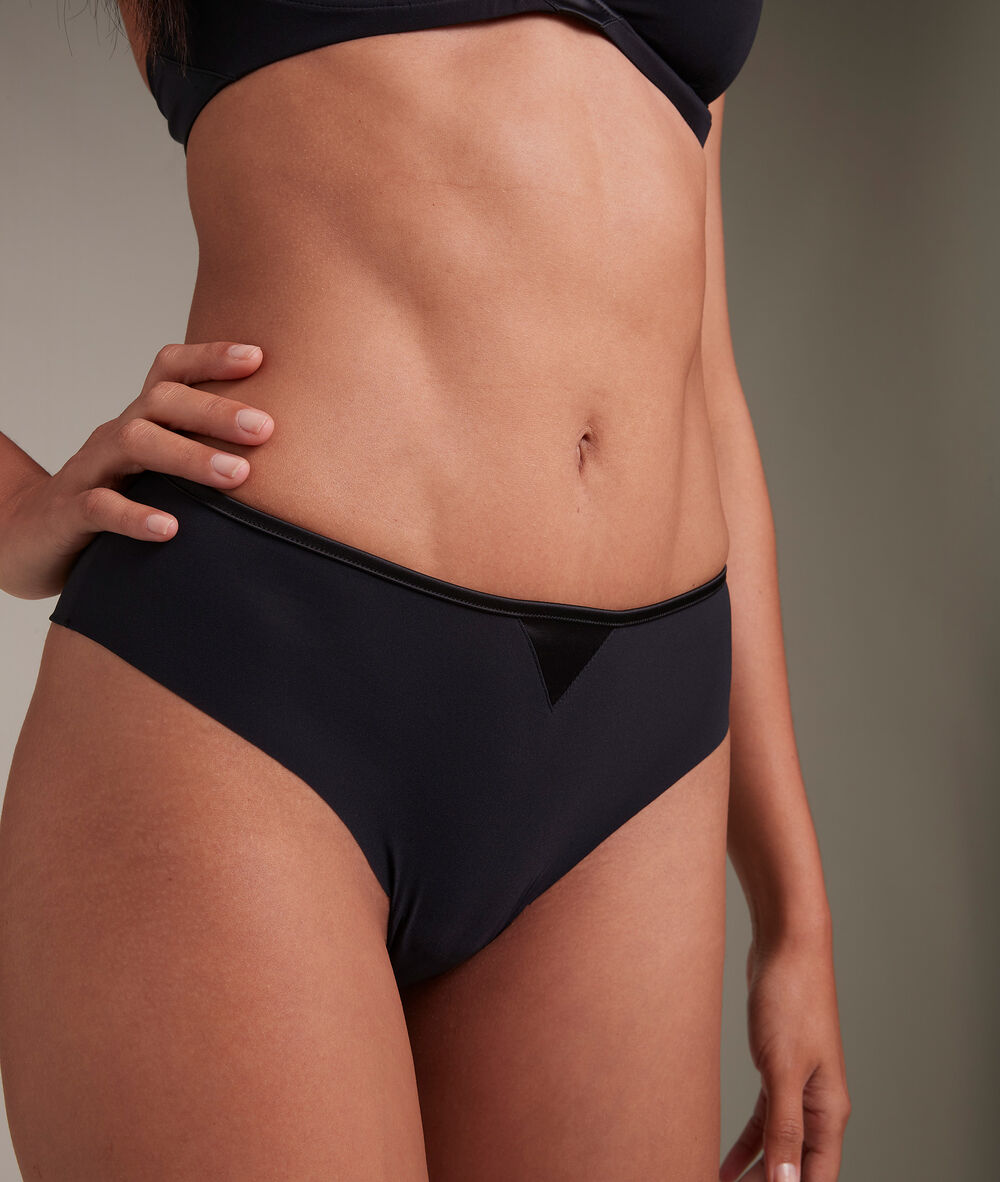 Tanga en microfibre noir colette noir.