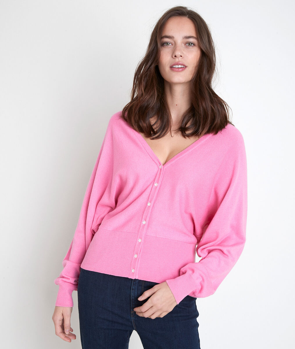 Gilet en polyamide recyclé rose Aldo | 1-2-3 Gilet en polyamide recyclé rose Aldo PhotoZ | 1-2-3