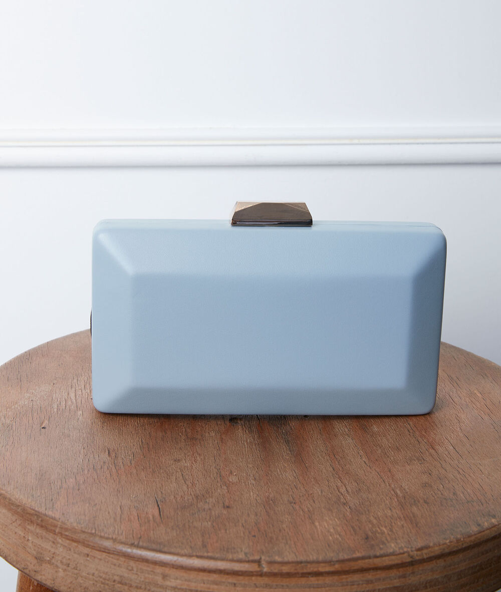 Pochette bleue daphn&eacute; pure bleached.