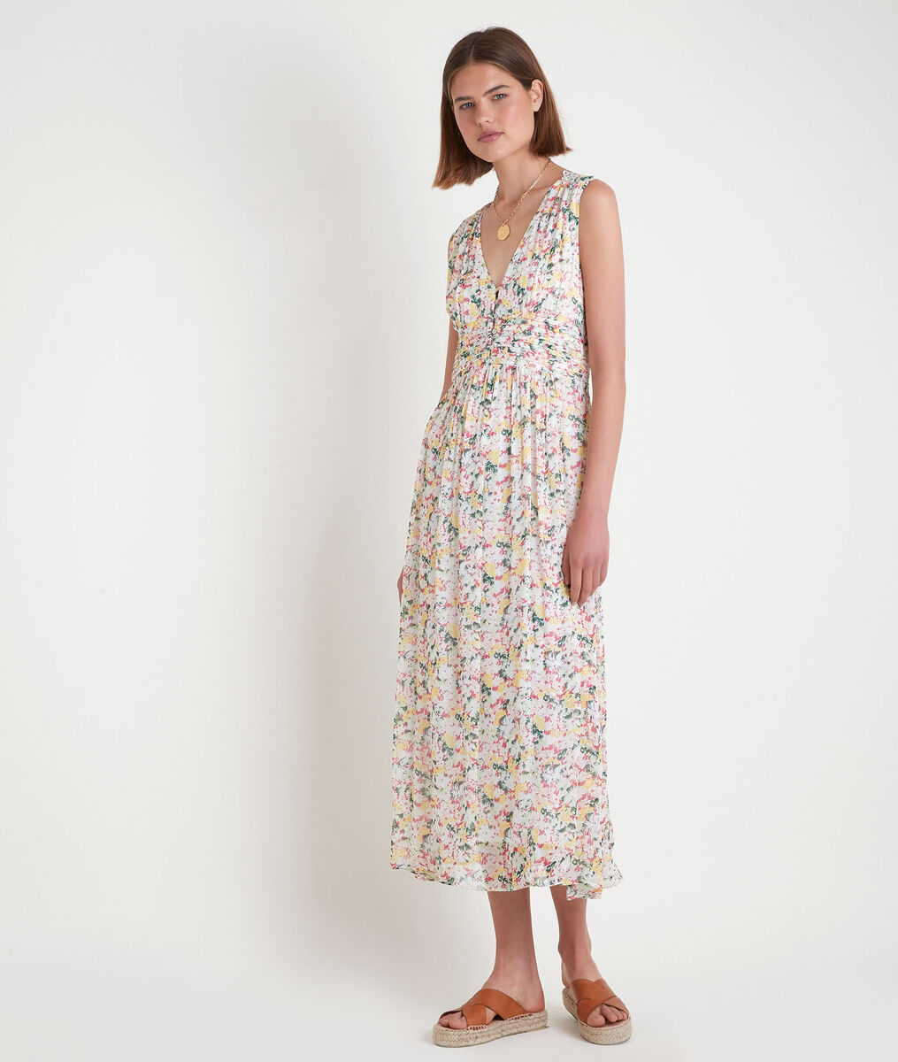Robe mi-longue imprimé fleuri Sapha | 1-2-3 Robe mi-longue imprimé fleuri Sapha PhotoZ | 1-2-3