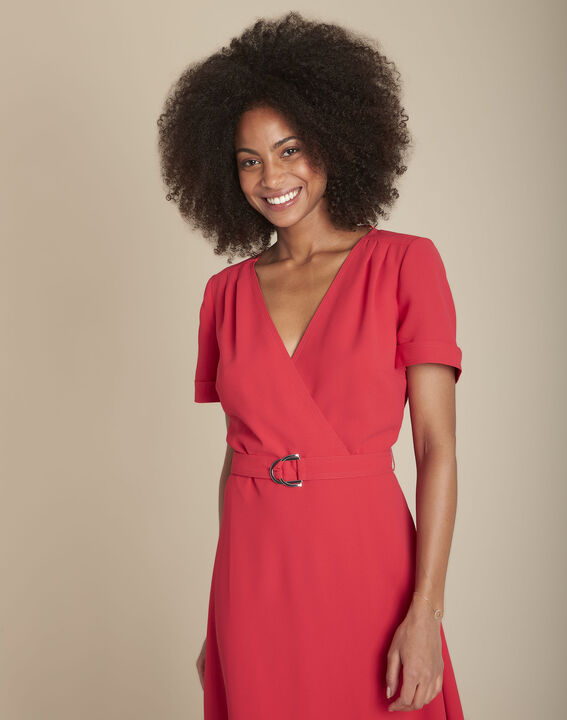 Robe cache-cœur dansante rouge Risia | 1-2-3 Robe cache-cœur dansante rouge Risia PhotoZ | 1-2-3