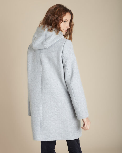 Manteau à capuche bleu azur terrence bleu ciel.