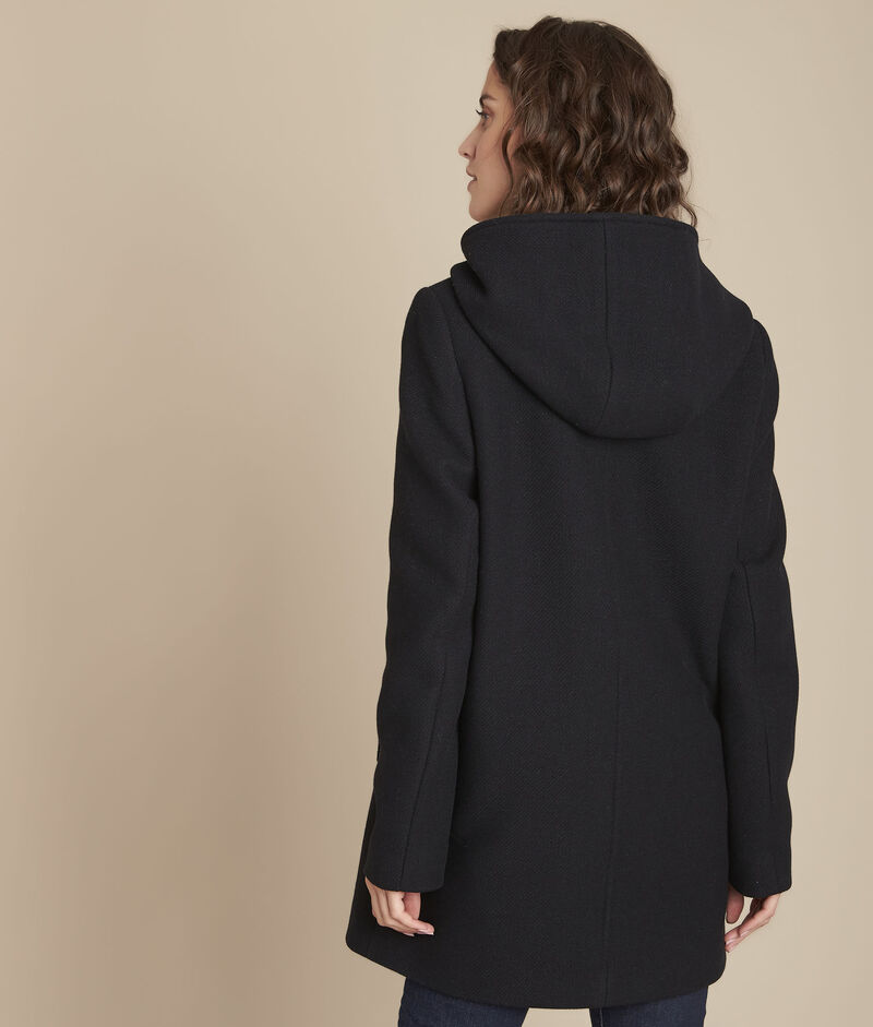 Manteau marine à capuche trudy marine.