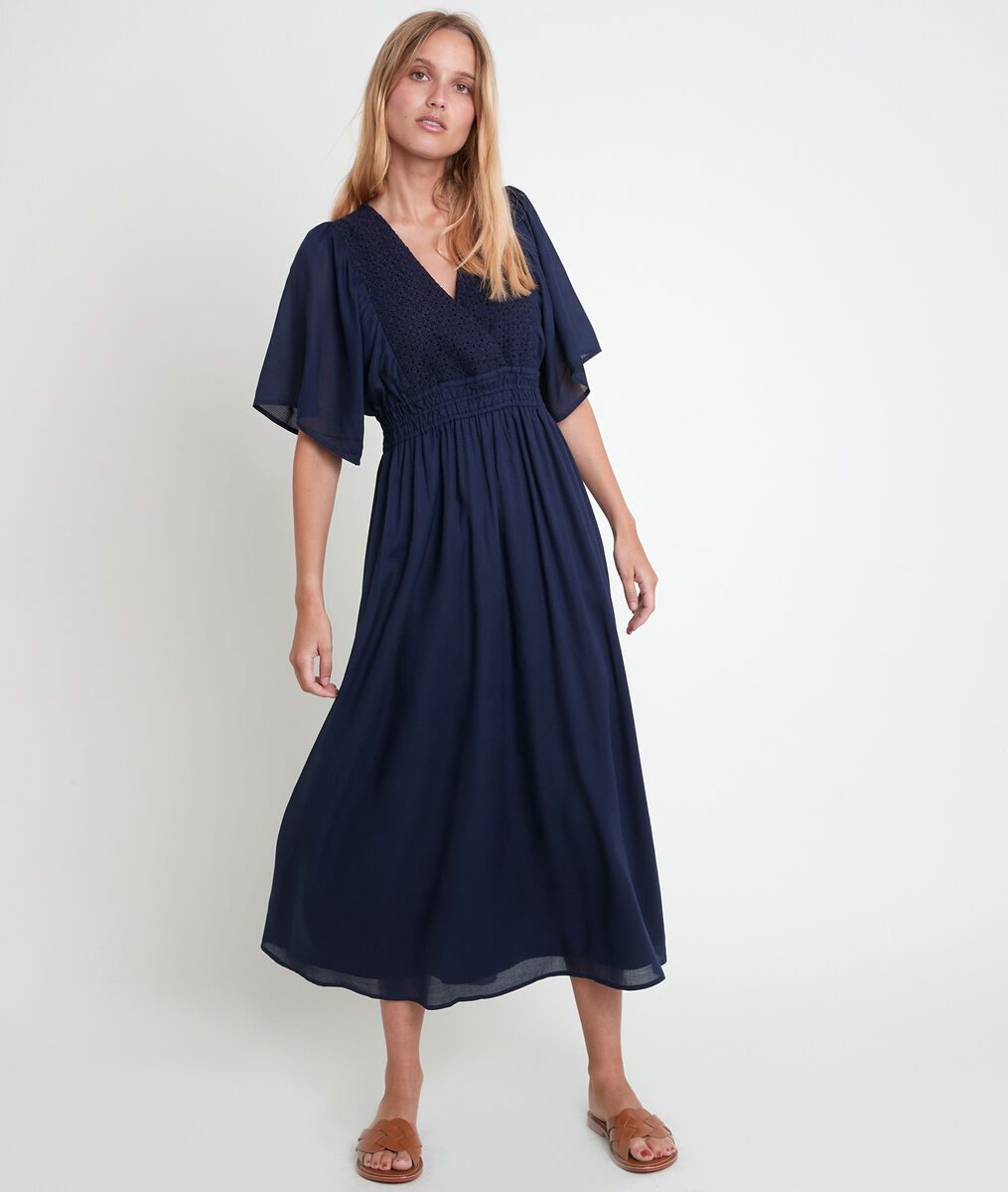 Robe bleue brodée Lauretta | 1-2-3 Robe bleue brodée Lauretta PhotoZ | 1-2-3
