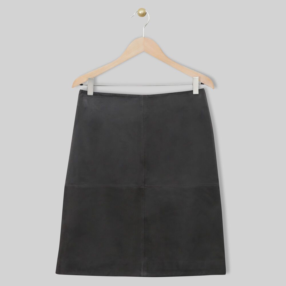 Jupe en cuir bossa noir.