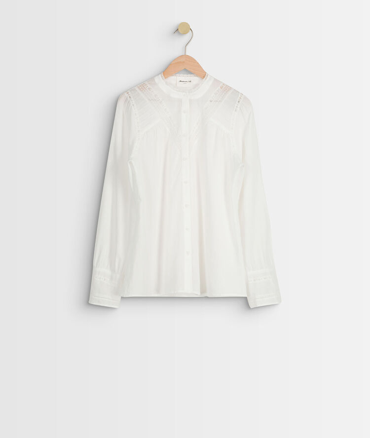 Blouse en dentelle johana ecru.