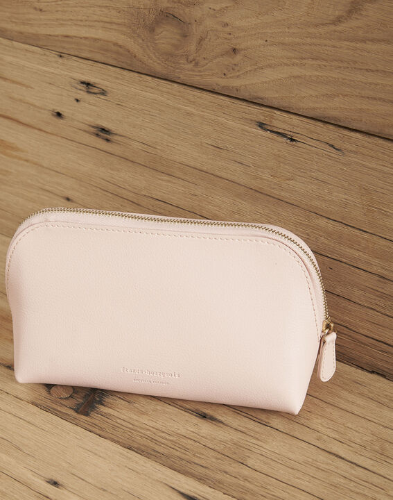 Trousse rose pâle cuir recyclé Como | 1-2-3 Trousse rose pâle cuir recyclé Como PhotoZ | 1-2-3