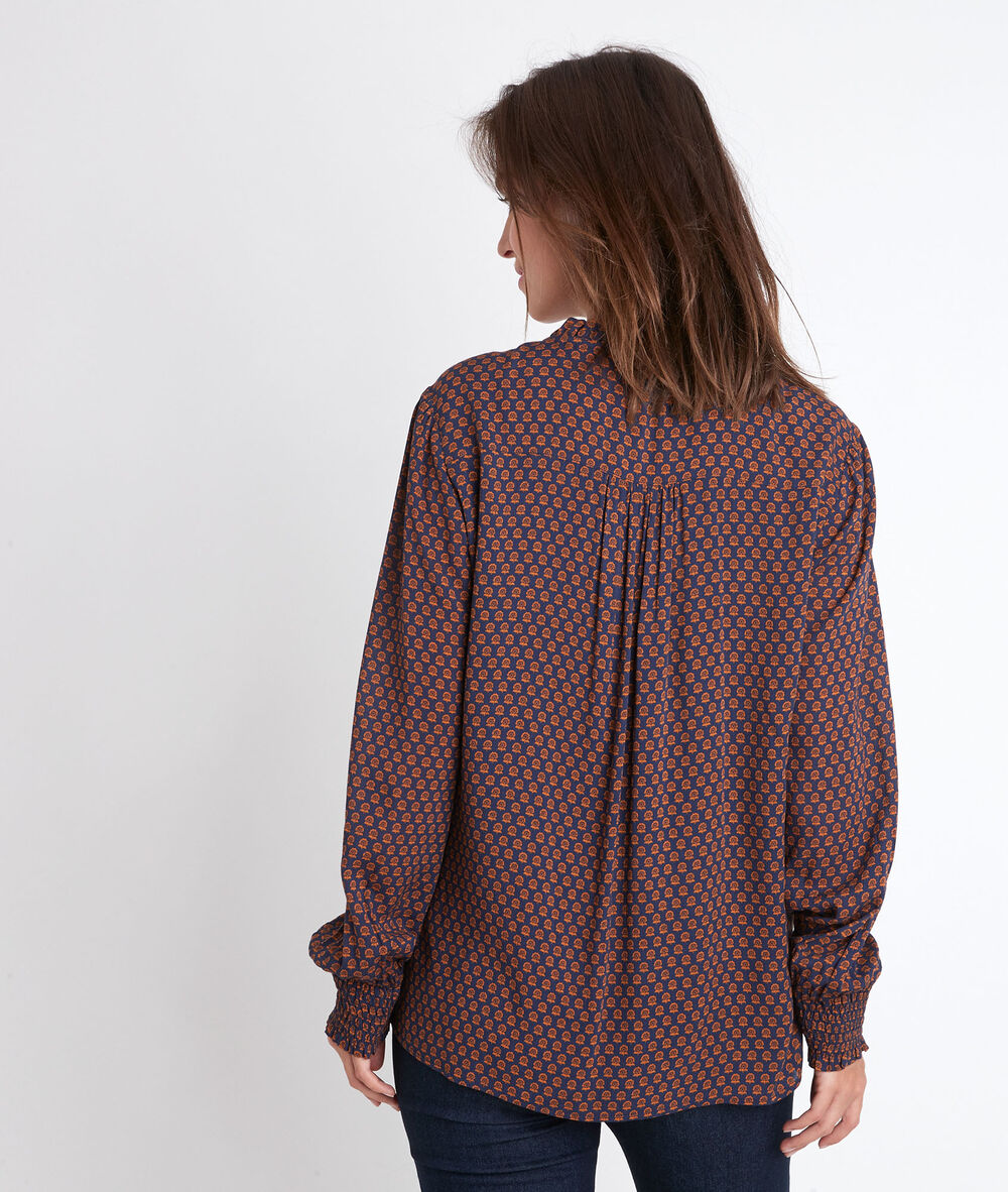 Blouse imprimée jamie marine.
