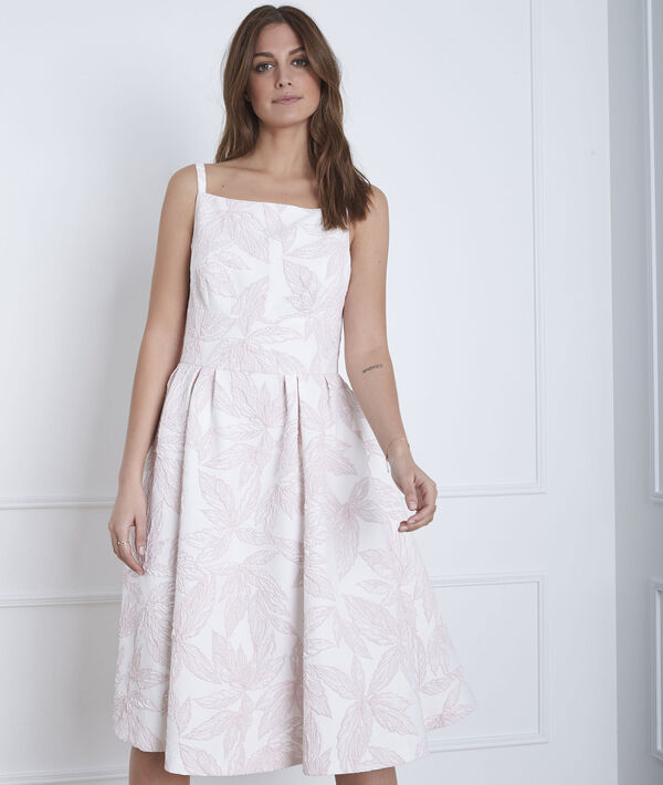 Matte Jacquard Jurk Met Cape Hosana Dames Maison 123