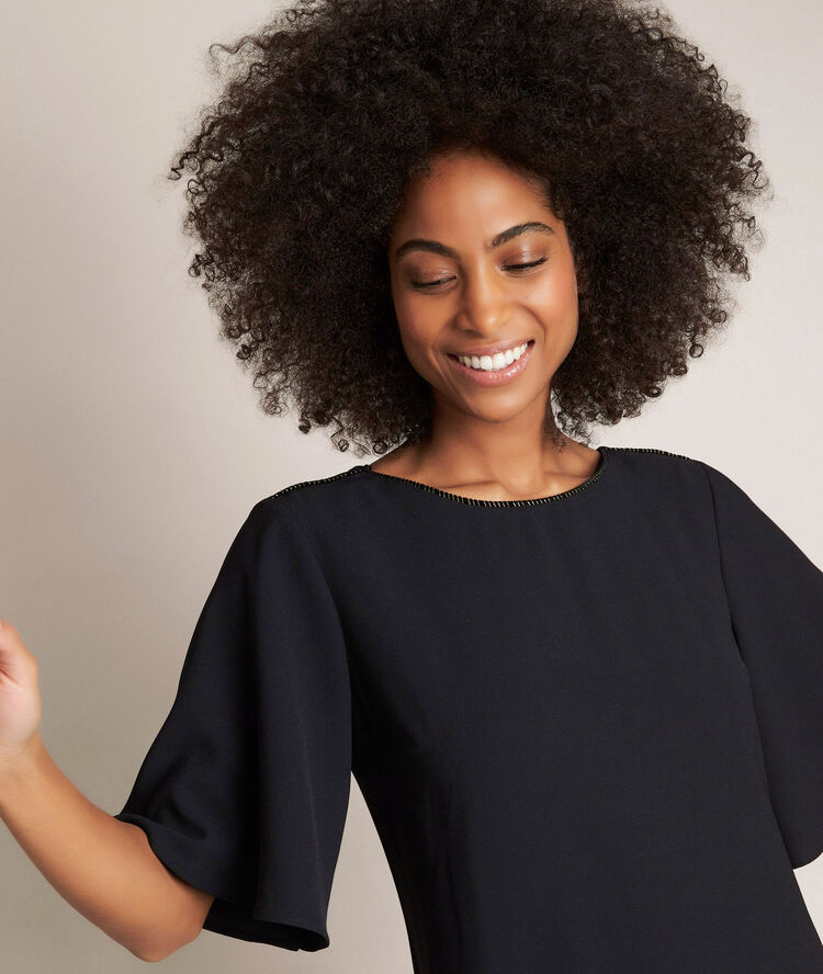 Robe noire droite celia noir.