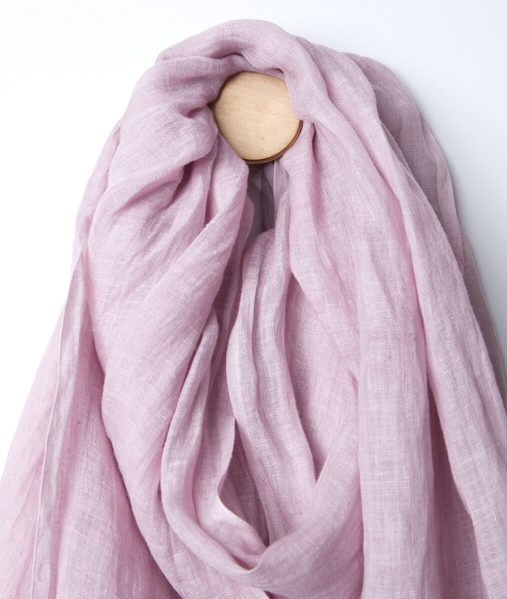 Foulard en lin biologique violine Billy | 1-2-3 Foulard en lin biologique violine Billy PhotoZ | 1-2-3