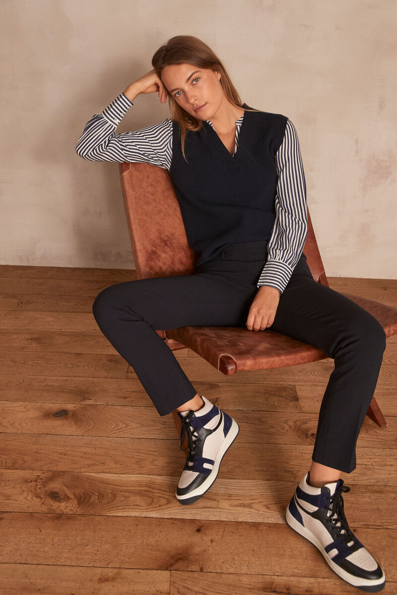 Pantalon cigarette en microfibre Valero | 1-2-3 Pantalon cigarette en microfibre Valero PhotoZ | 1-2-3