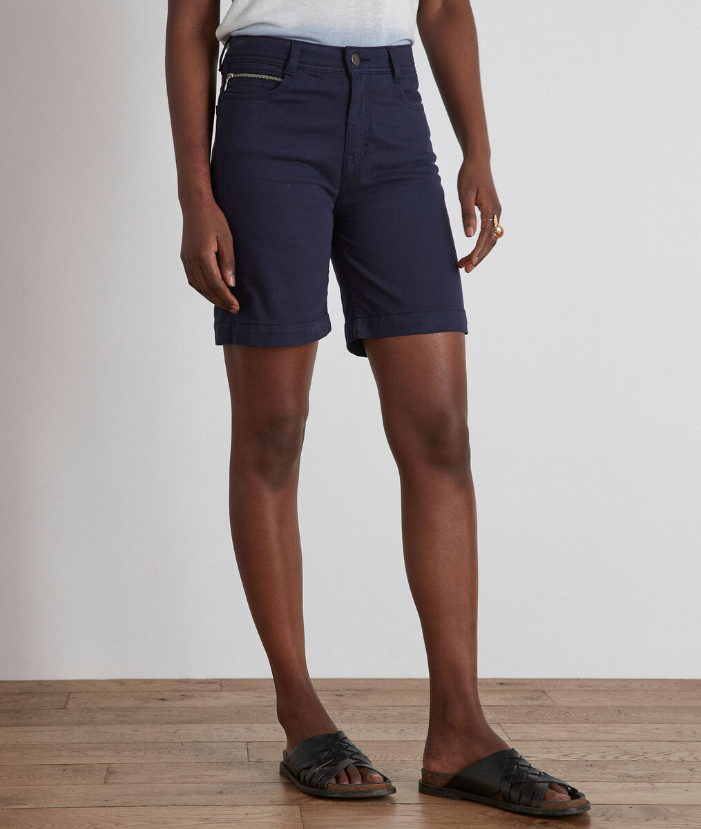 Short en coton biologique marine Alma | 1-2-3 Short en coton biologique marine Alma PhotoZ | 1-2-3
