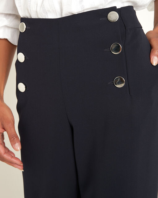 Pantalon marine à ponts hubert marine.