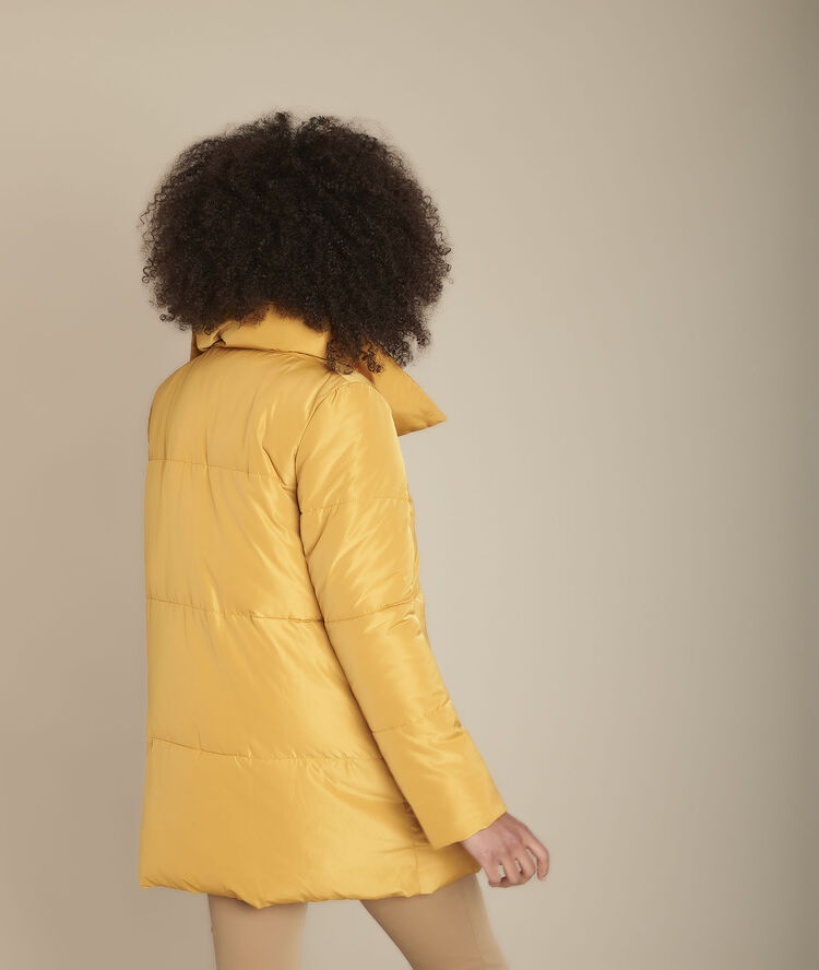 Doudoune safran col montant poline soleil.