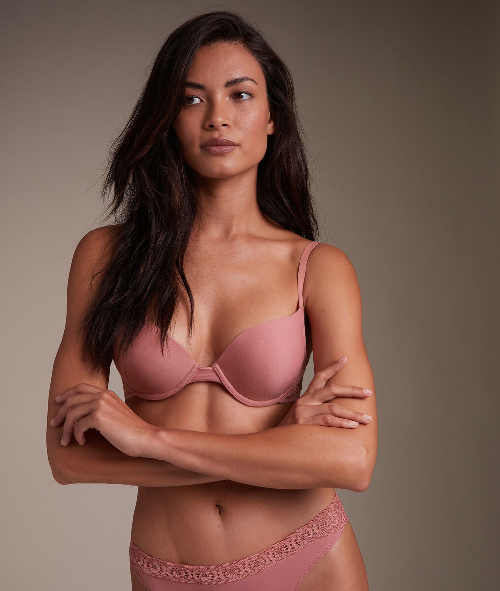 Soutien-gorge ampliforme en pur coton responsable vieux rose Ninon | 1-2-3 Soutien-gorge ampliforme en pur coton responsable vieux rose Ninon PhotoZ | 1-2-3