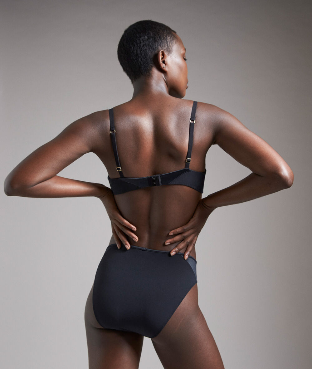 Culotte en microfibre noire colette noir.