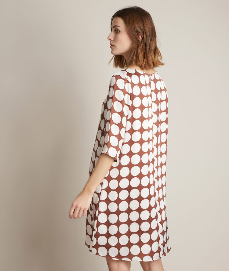 Seidenkleid mit pünktchenmuster rosie zimt.