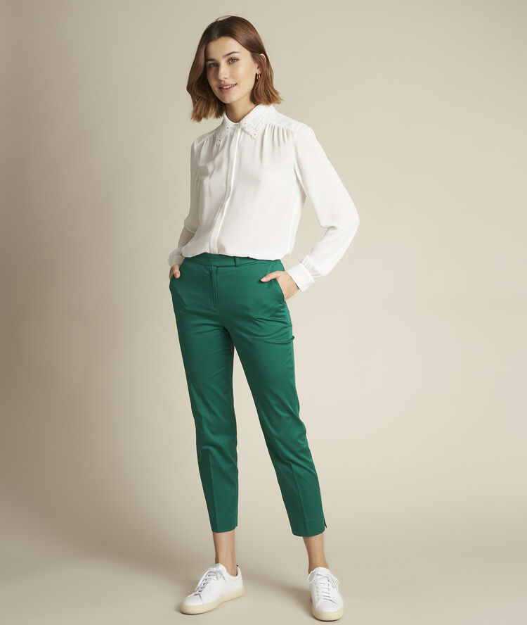 Chemise col fantaisie elina ecru.