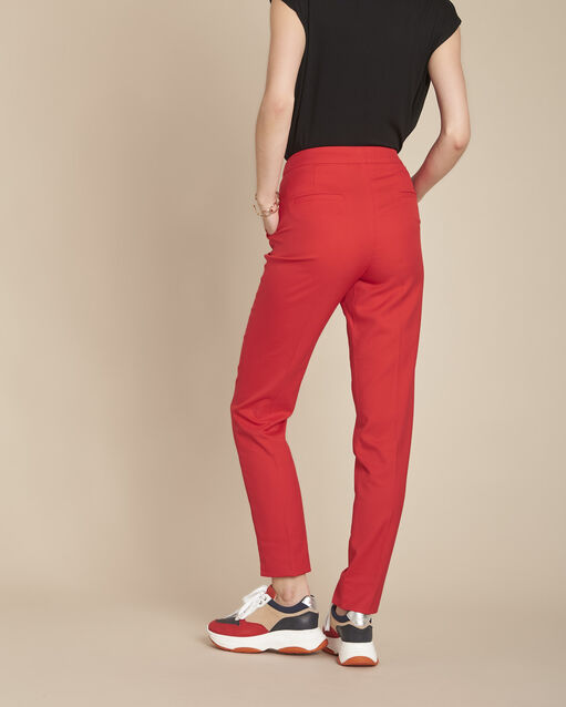 Pantalon rouge cigarette emile grenade.