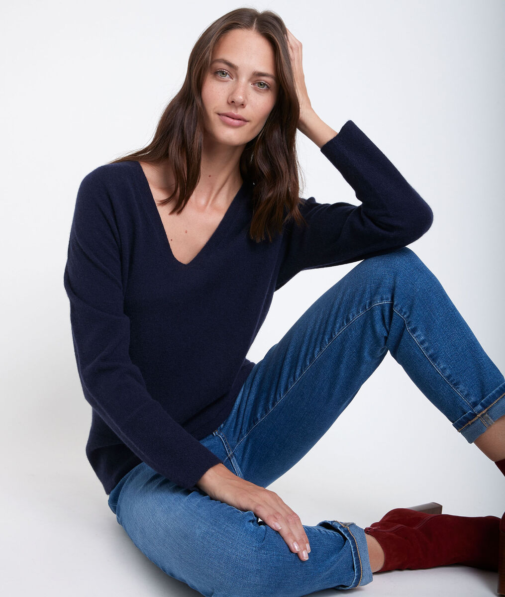 Pull en cachemire marine Ralph | 1-2-3 Pull en cachemire marine Ralph PhotoZ | 1-2-3