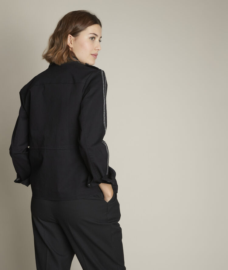Veste fantaisie fortune noir.