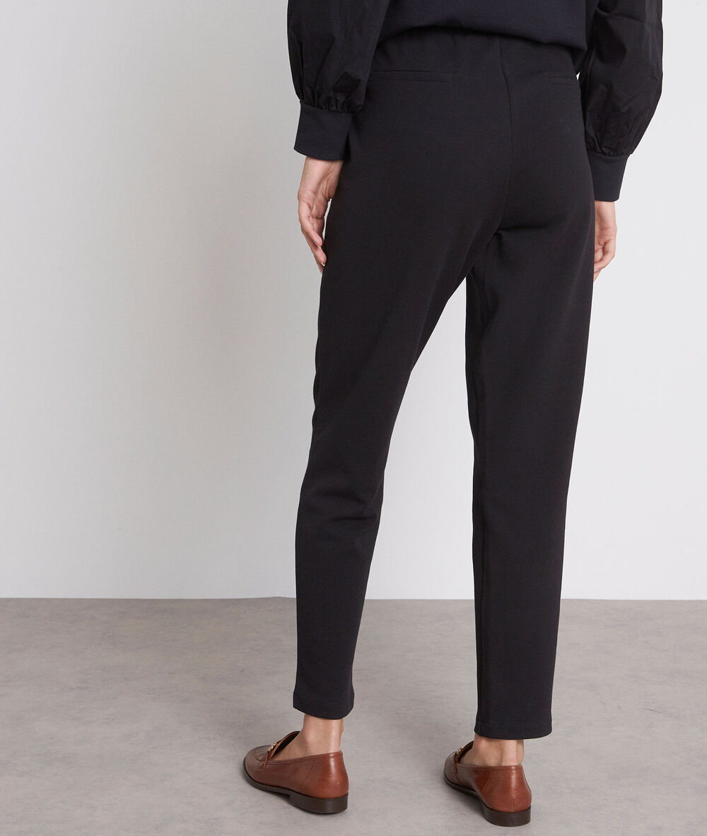 Joggingbroek van zwarte jersey islande noir.