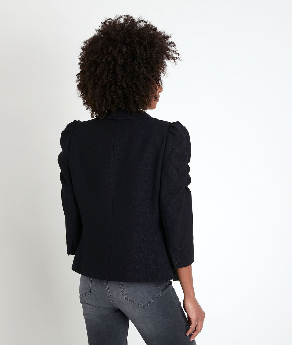 Veste noire lurex perline noir.