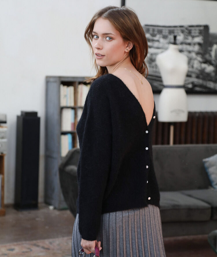 Gilet recto-verso idéal rachel noir.